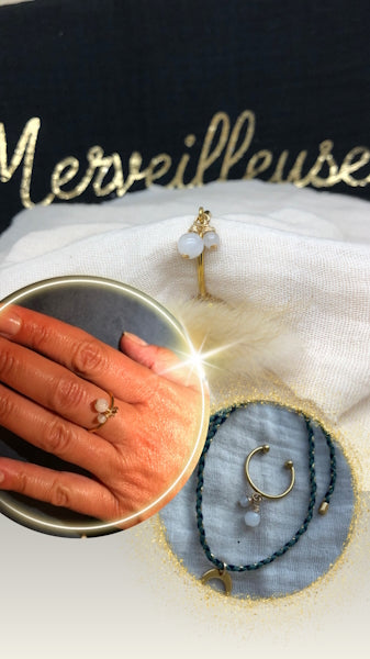Bague Sane - Pierres précieuses - Bague ajustable