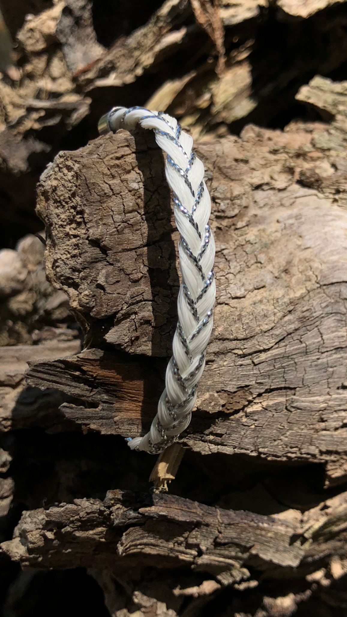 bracelet en crin de cheval acier inoxydable