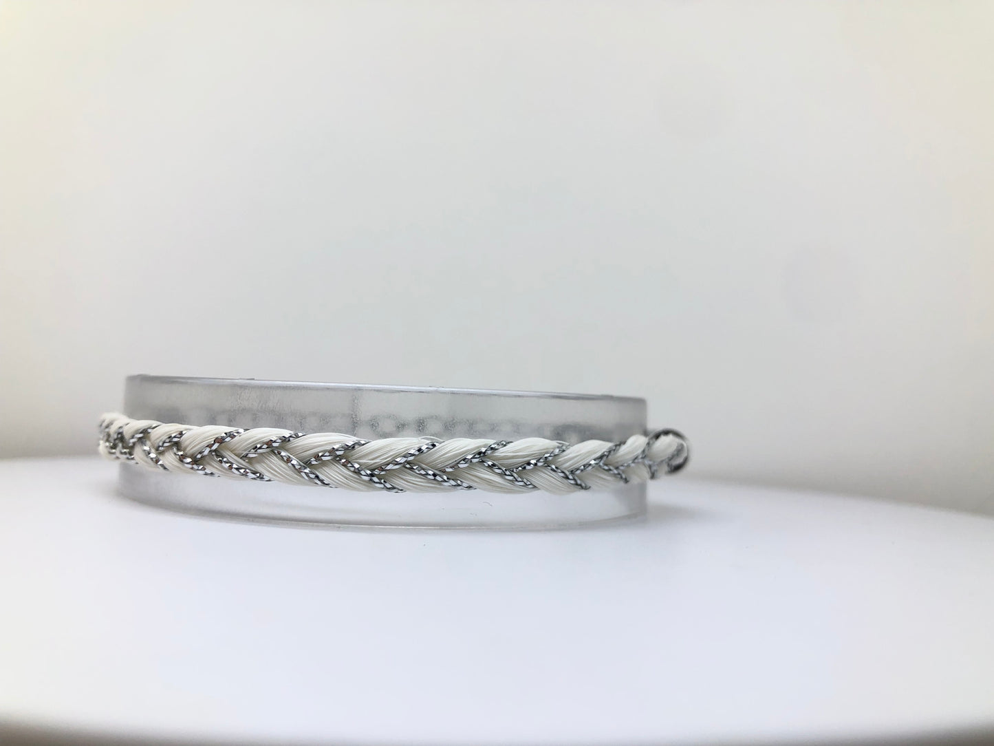 bracelet en crin de cheval acier inoxydable