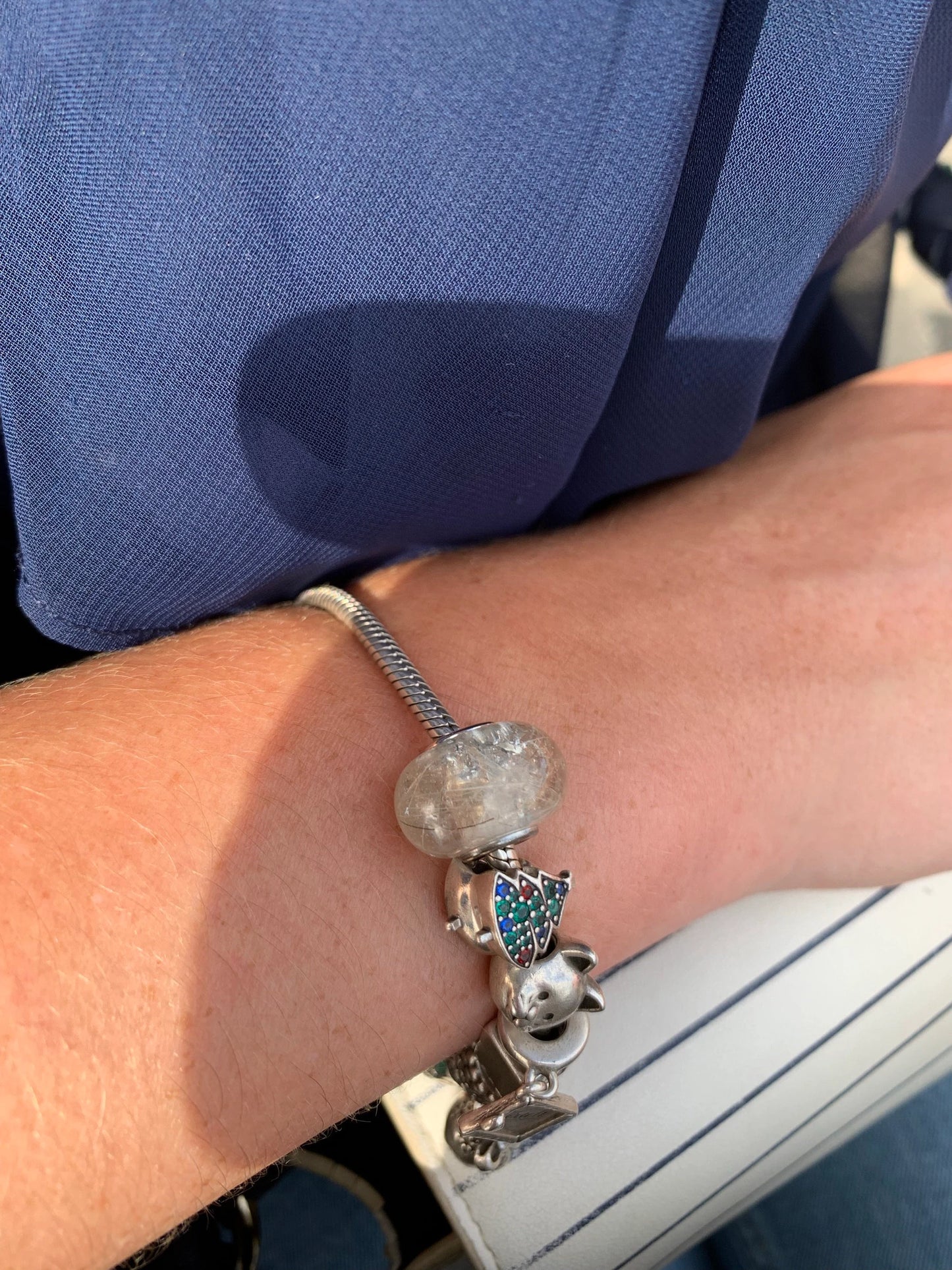 Perle Pelage/Cendre compatible Pandora