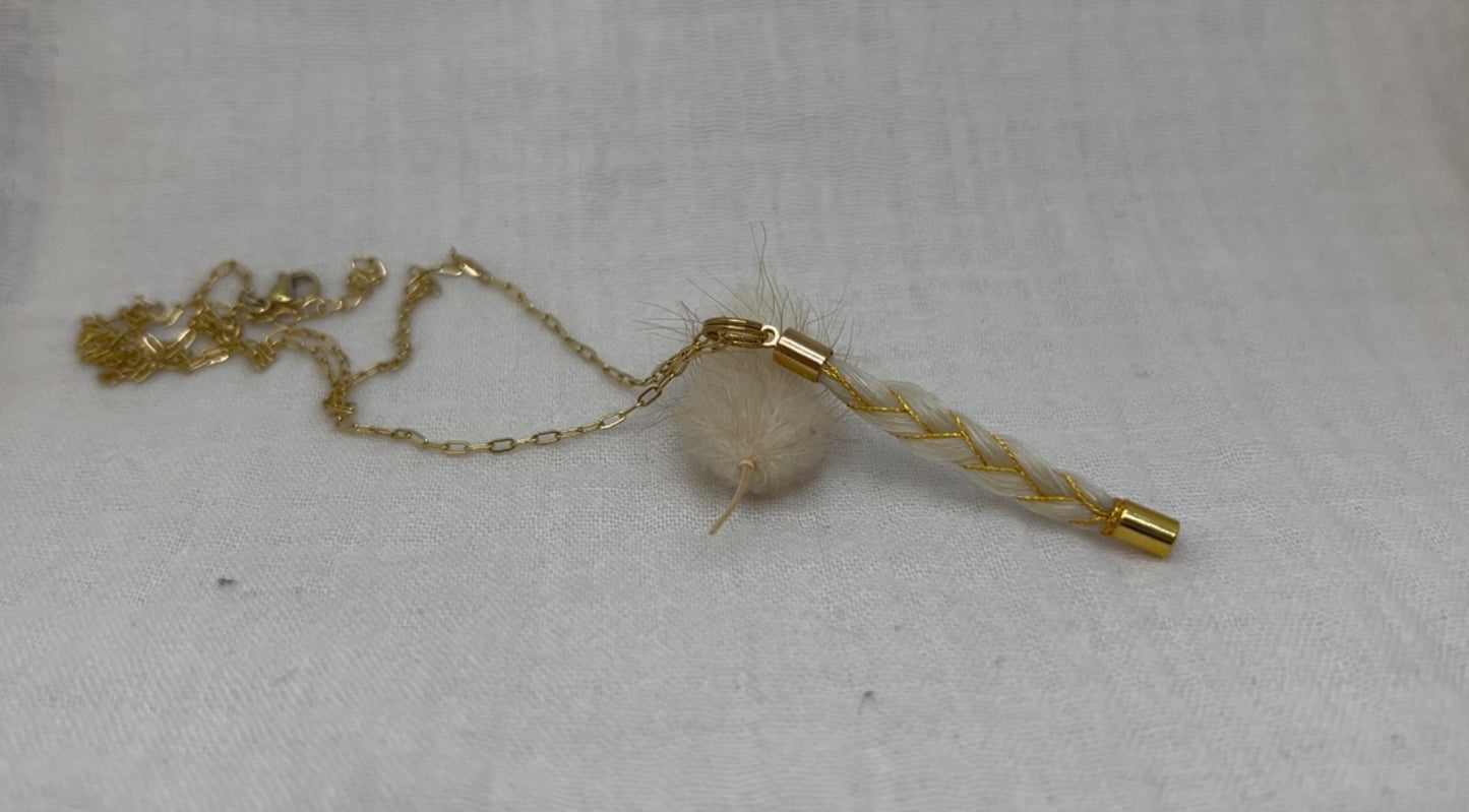 pendentif en crin de cheval