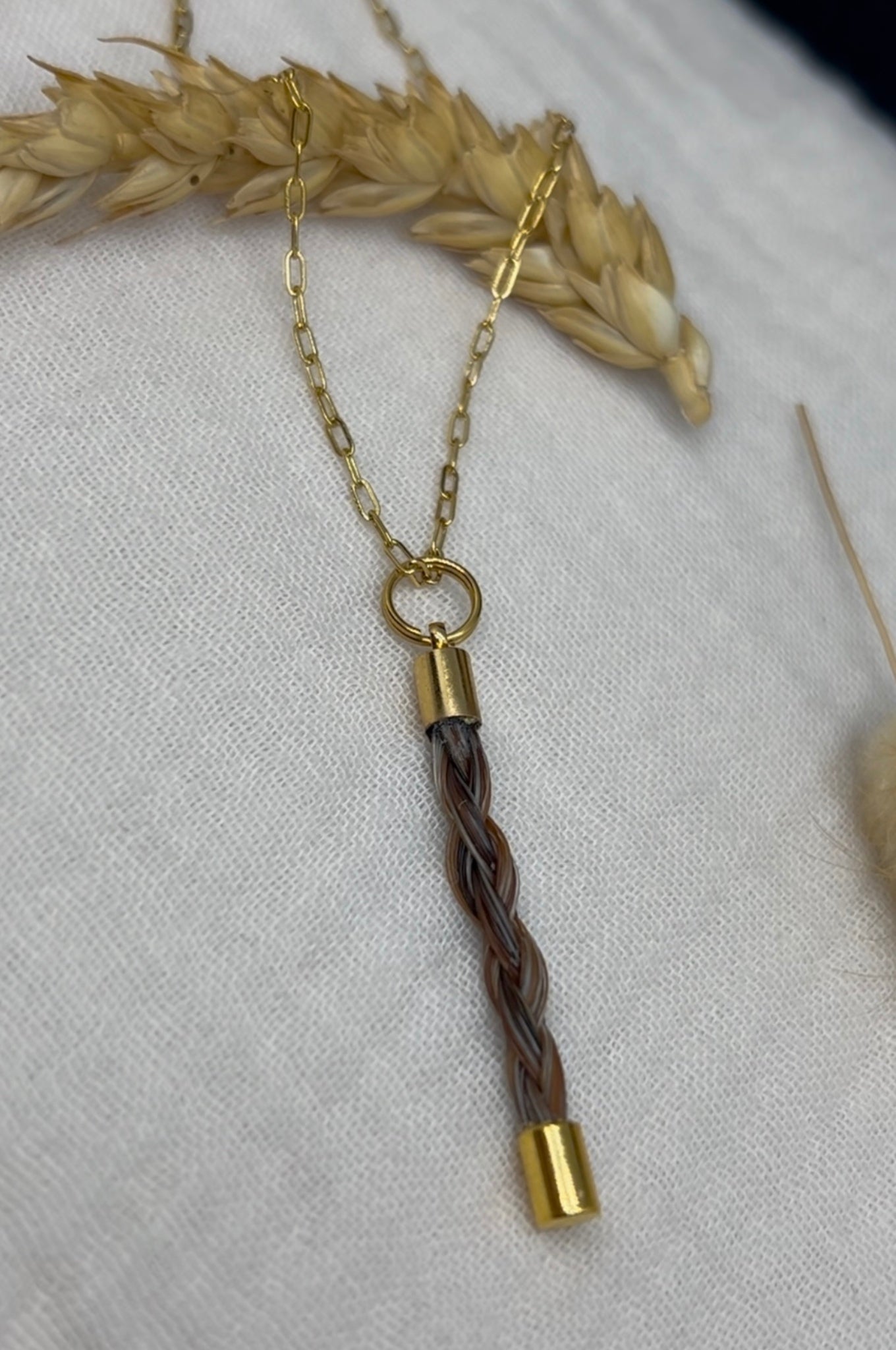 Parure Maxelia - Collier et bracelet en crin de cheval