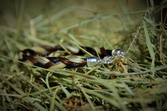 Bracelet crin de cheval tresse 3 brins