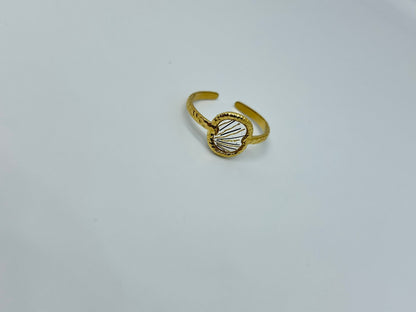 Bague dorée en crin de cheval - Lilou