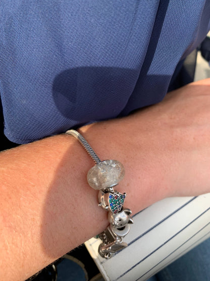 Perle Pelage/Cendre compatible Pandora