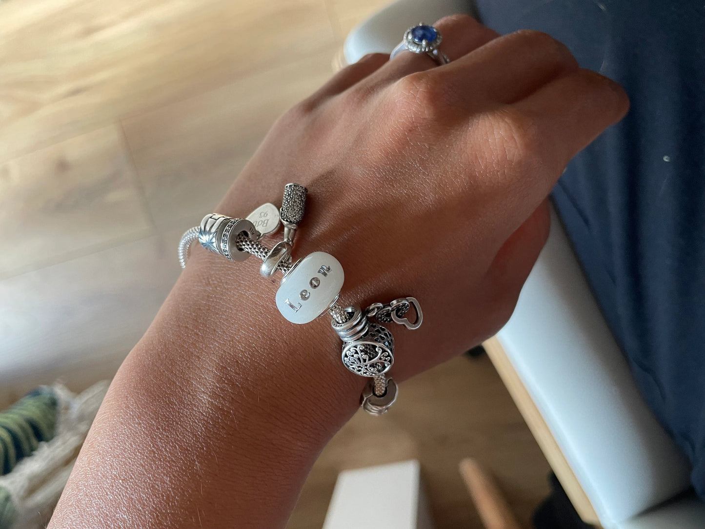 Perle Prénom au Lait Maternel Adaptable Bracelet Pandora