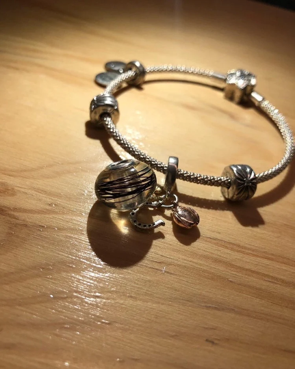 perle en crin de cheval pour bracelet pandora