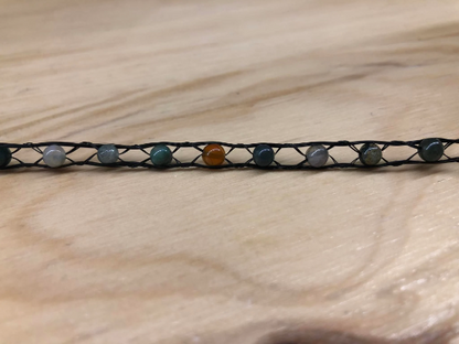 Bracelet crin de cheval et pierres