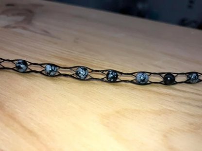 Bracelet crin de cheval et pierres