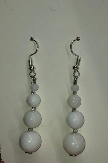 Boucles pendantes perle de lait maternel